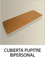 cubierta de pupitre bipersonal